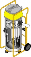 Filterreinigung Luftgegenspülystem schema
