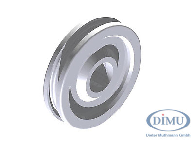 Umlenkrolle 180 mm f. Rillenkugellager