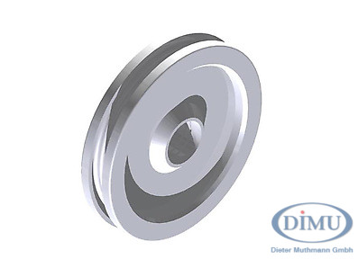 Umlenkrolle 250 mm f. Rillenkugellager
