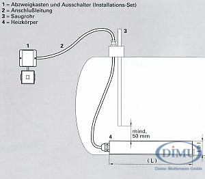 elektr. Tankheizung für Tanks bis 2000 l