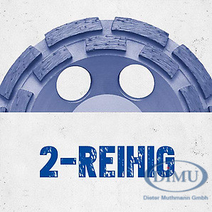 Diamant Schleiftöpfe 2-reihig