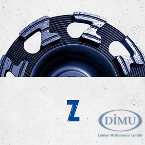 Diamant Schleiftöpfe Z-förmige Segmente