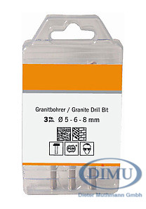 HM Granitbohrer Set 5-6-8