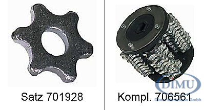 Trommel mit Sechskant-Lamellen (44x6mm)