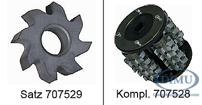 Trommel mit VHM-Schällamellen 11 mm für