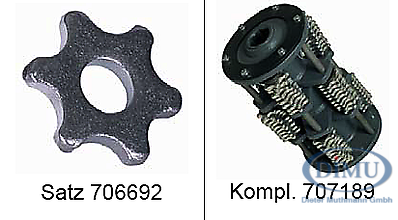 Trommel mit Sechskantlamellen 44x6mm