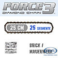 F3 Diamantkette 25 cm ABRASIV